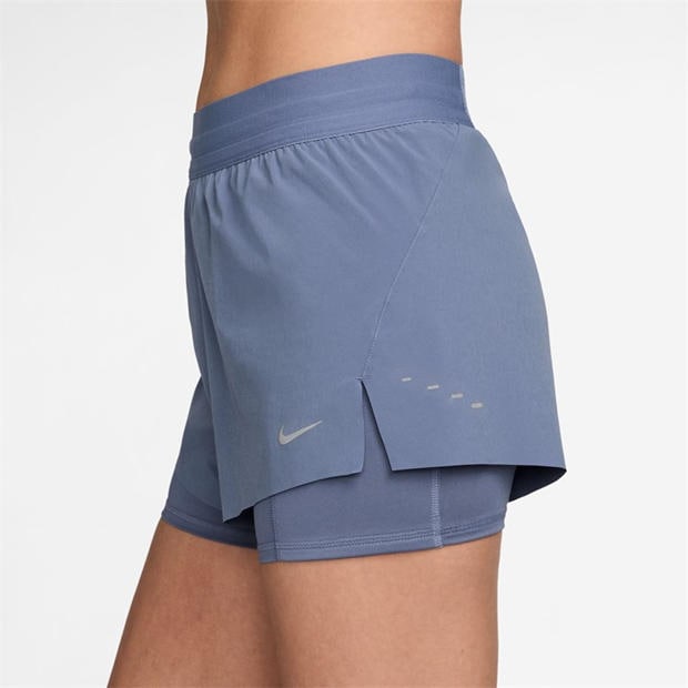 Световен индиго - Nike - Dri-FIT Swift Womens Mid-Rise 3 2-in-1 Shorts