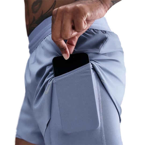 Световен индиго - Nike - Dri-FIT Swift Womens Mid-Rise 3 2-in-1 Shorts