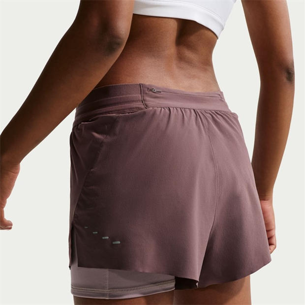 Tattoo/Violet - Nike - Dri-FIT Swift Womens Mid-Rise 3 2-in-1 Shorts