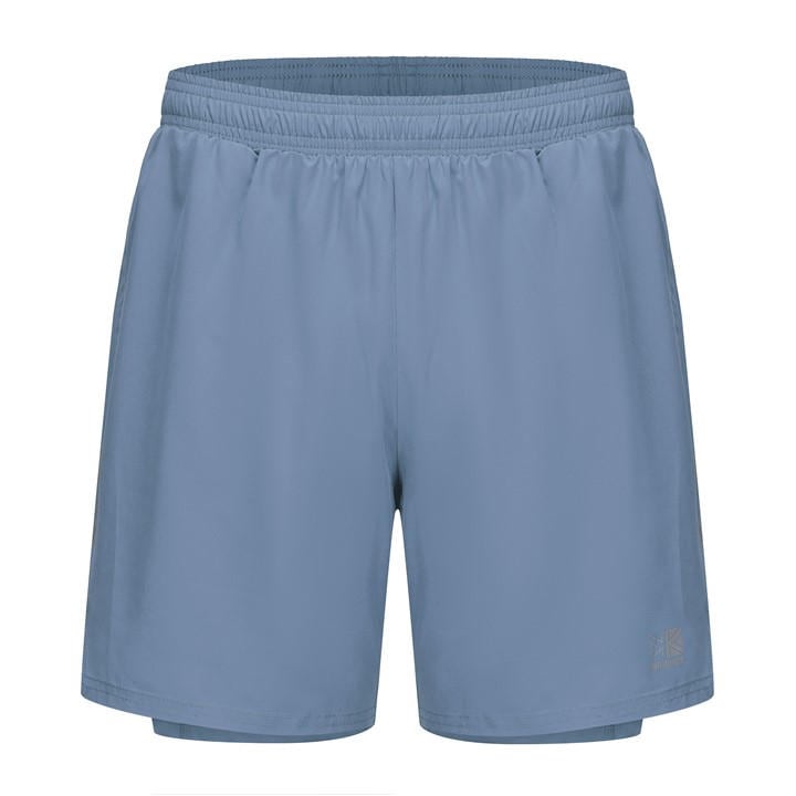 Karrimor Men's Blue 2 In 1 Running Shorts in Size M, Sports Direct