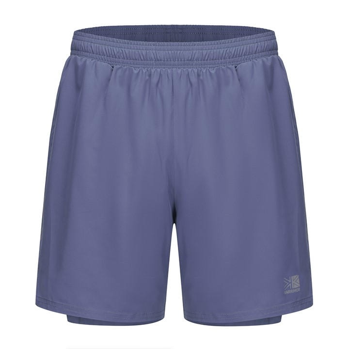 Karrimor Men's Blue 2 In 1 Running Shorts in Size M, Sports Direct
