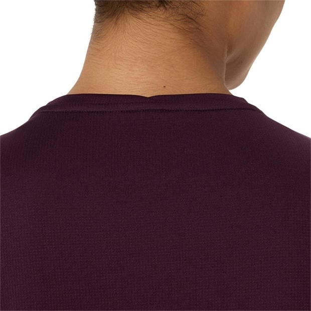 Dark Aubergine - Asics - Women's Fuji Logo Short Sleeve Running T-Shirt