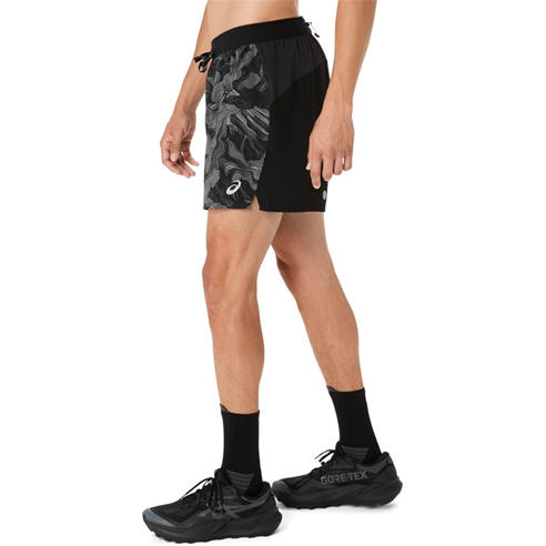 Asics - Fujitrail All Over Print 5in Short Running Mens