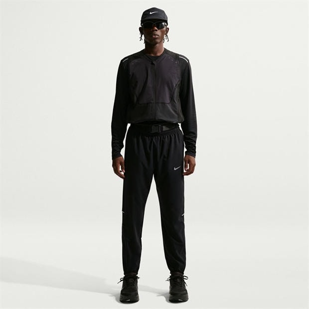 Black/Reflect - Nike - Men's Miler Woven Performance Tracksuit Bottoms