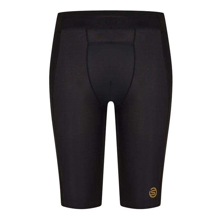 Skins Men's Black A400 Half Tight in Size XS, Sports Direct