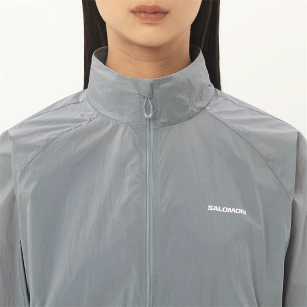 Grey - Salomon - SHAKEout Fly Running Jacket Womens