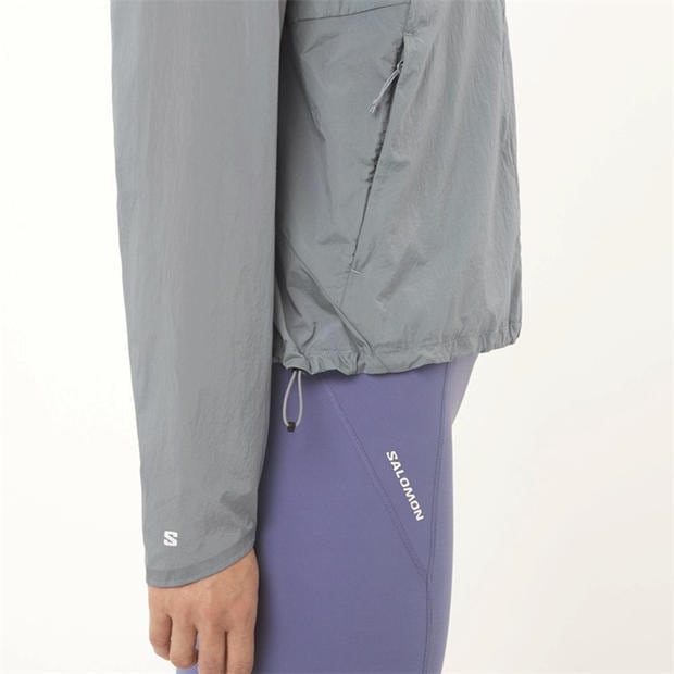 Grey - Salomon - SHAKEout Fly Running Jacket Womens