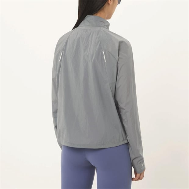 Grey - Salomon - SHAKEout Fly Running Jacket Womens
