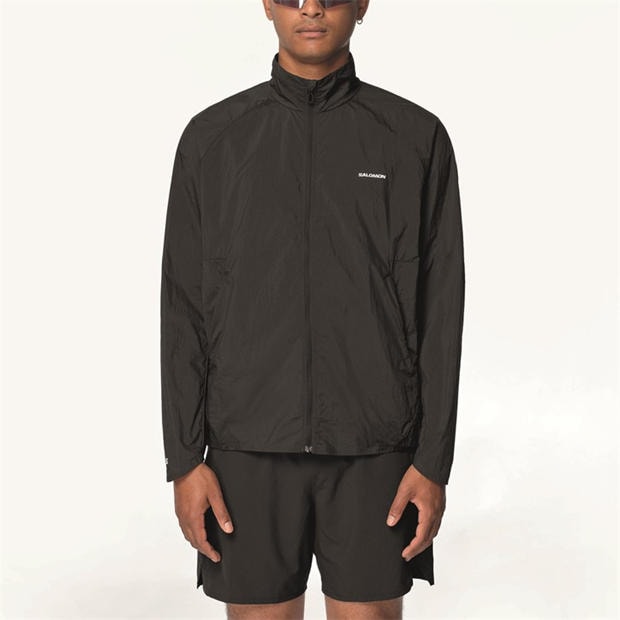 Black - Salomon - SHAKEout Fly Running Jacket Mens