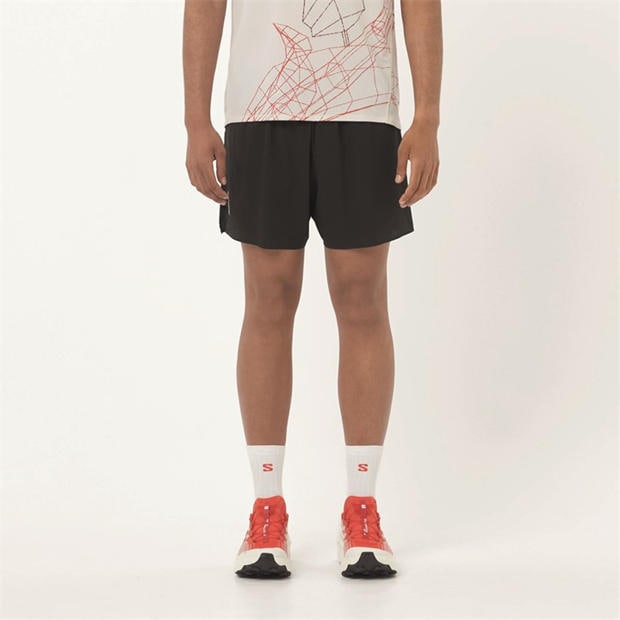 Black - Salomon - Sense Aero Stow 5 Running Shorts Mens