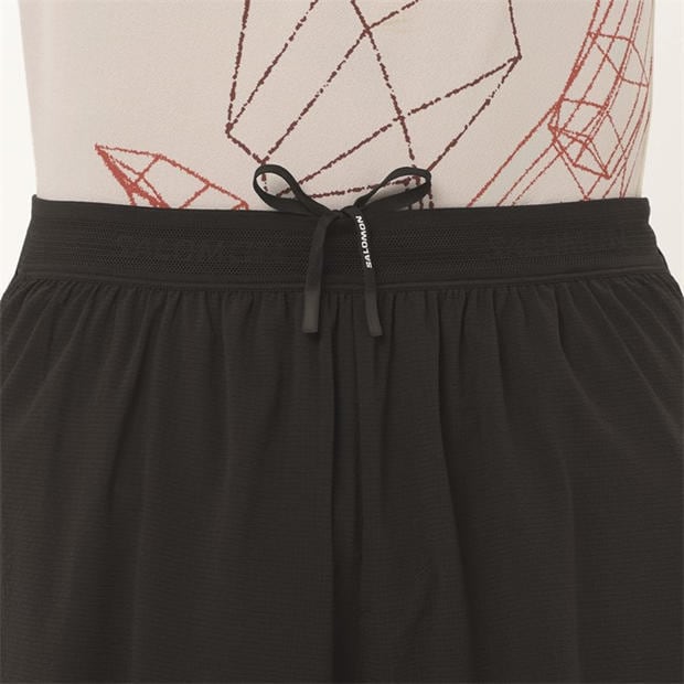 Black - Salomon - Sense Aero Stow 5 Running Shorts Mens