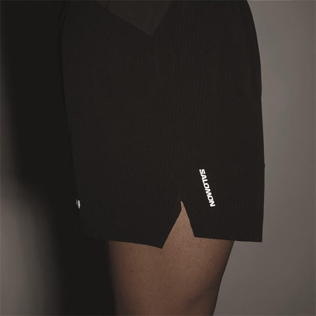 Black - Salomon - Sense Aero Stow 5 Running Shorts Mens