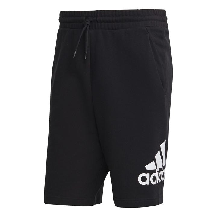 Adidas Men's Black Big Logo French Terry Shorts in Size XS, Sports Direct