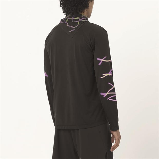 Black - Salomon - SHAKEout Core Graphice LS Running Tee Mens