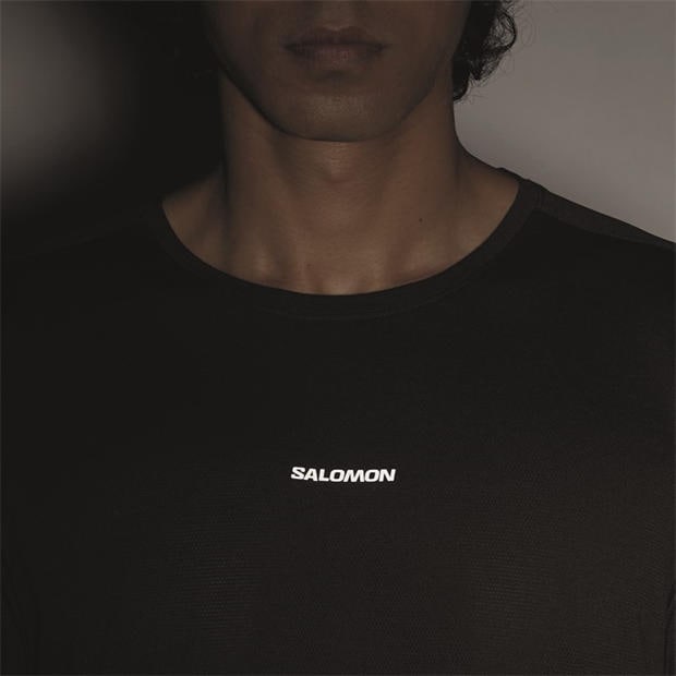 Black - Salomon - SHAKEout Core Graphice LS Running Tee Mens