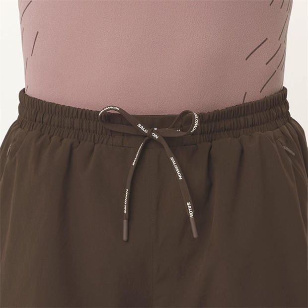 Coffee - Salomon - SHAKEout Core 5 Running Shorts Mens