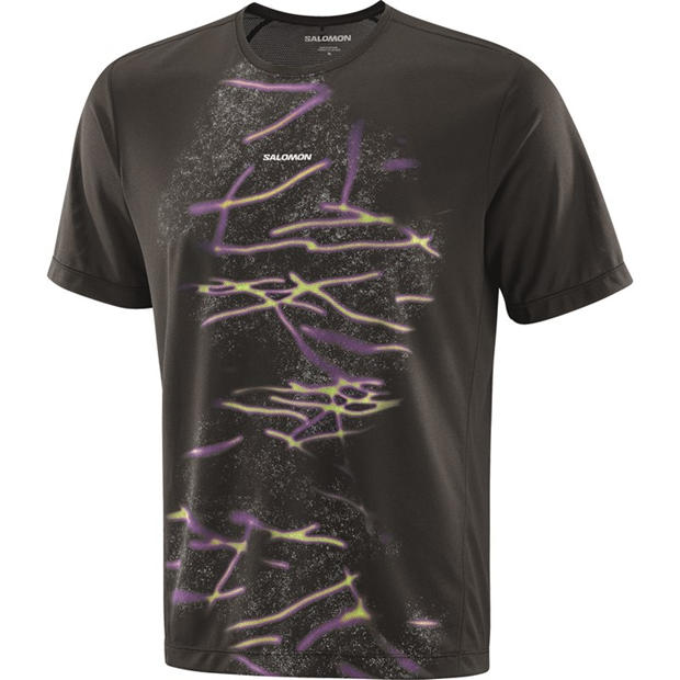 Black - Salomon - SHAKEout Core SS Running Tee Mens