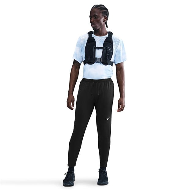 Black/Rfl Silv - Nike - Men's Stride Knit Performance Tracksuit Bottoms