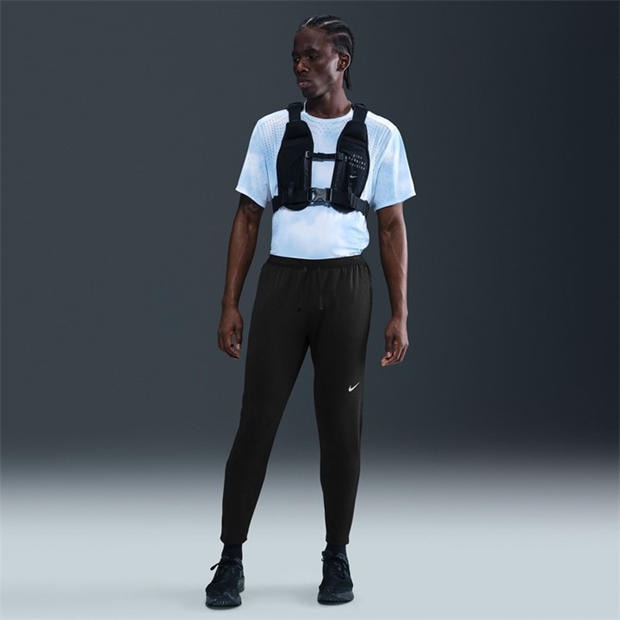 Black/Rfl Silv - Nike - Men's Stride Knit Performance Tracksuit Bottoms