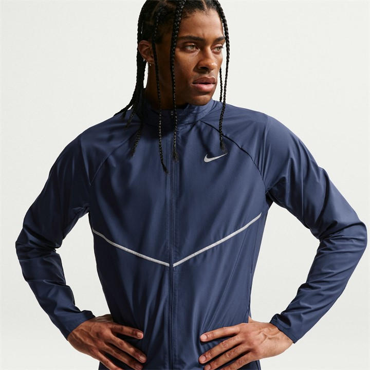 Nike Men's Black/White Miler Repel Running Jacket '' Dd4746-010 - Image 3