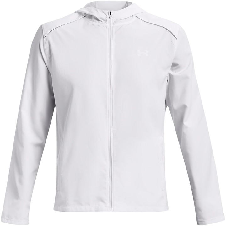 Under Armour Men's White Storm Run Water And Wind Resistant Performance Running Jacket in Size XL, Sports Direct