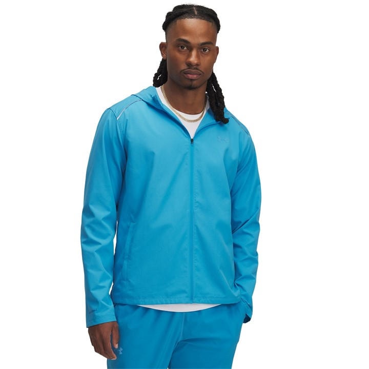 Under Armour Men's Blue Storm Run Water And Wind Resistant Performance Running Jacket in Size XL, Sports Direct