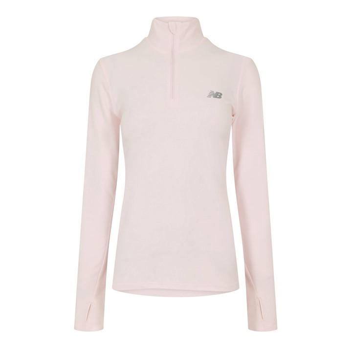 New Balance Women's Pink Running Space Dye Quarter Zip in Size 14, Sports Direct
