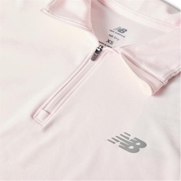 Pink Salt - New Balance - Womens Running Space Dye Quarter Zip