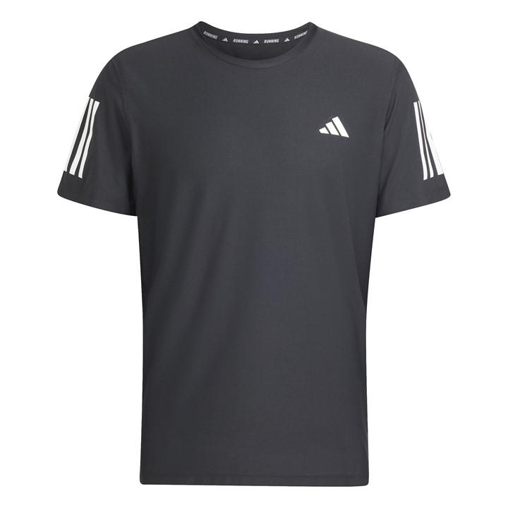 Adidas Men' Black Own The Run T-Shirt in Size S, Sports Direct