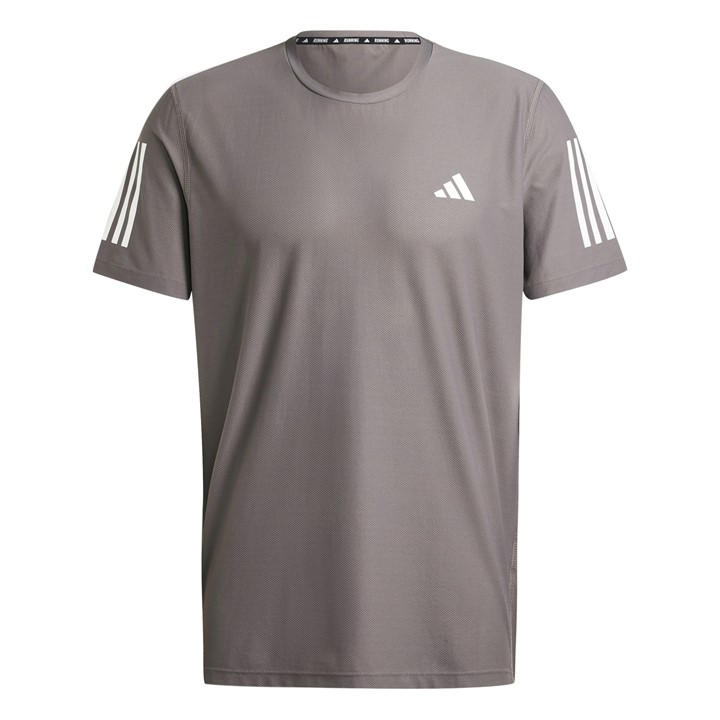 Adidas Men's Grey Own The Run T-Shirt in Size 2XL, Sports Direct
