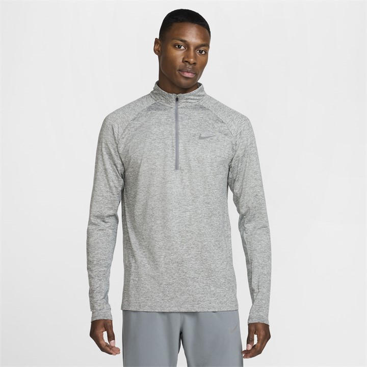 Nike Men' Grey Stride Half Zip Top in Size S, Sports Direct