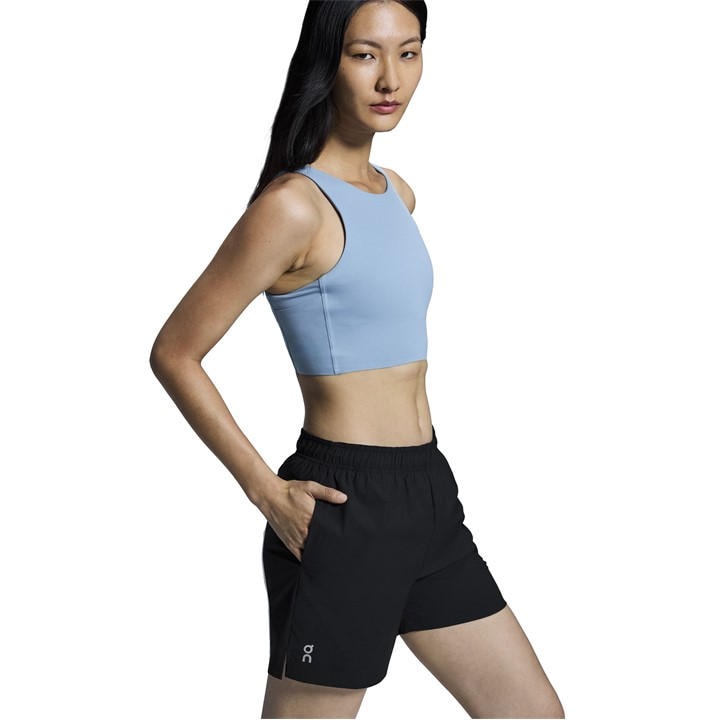 On Women's Black Core Performance Running Shorts in Size 8, Sports Direct