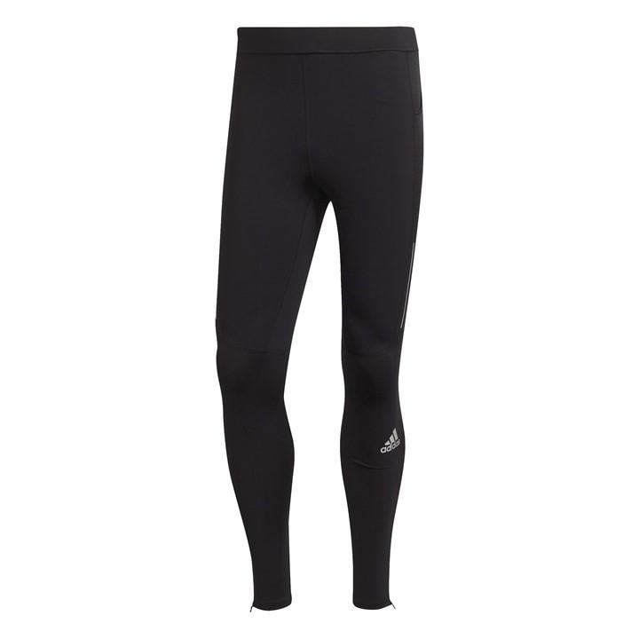 Adidas Men' Black Own The Run Long Tights in Size S, Sports Direct