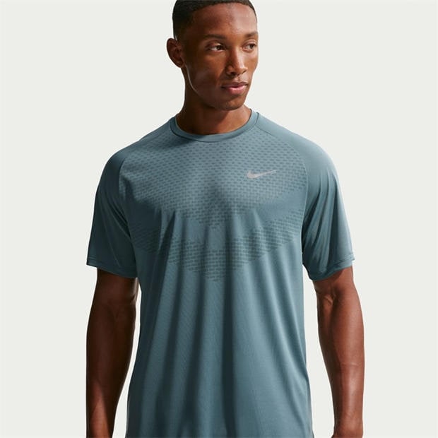Mineral Slate - Nike - Mens Nike Stride Short Sleeve Performance T-Shirt