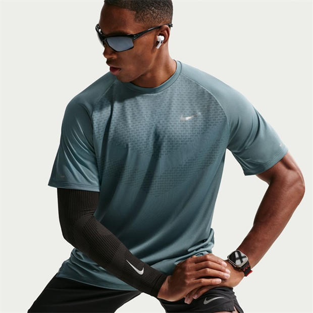 Mineral Slate - Nike - Mens Nike Stride Short Sleeve Performance T-Shirt