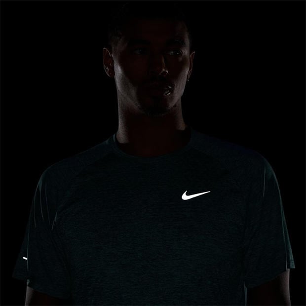Mineral Slate - Nike - Mens Nike Stride Short Sleeve Performance T-Shirt