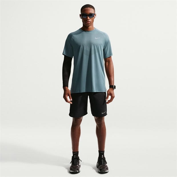 Mineral Slate - Nike - Mens Nike Stride Short Sleeve Performance T-Shirt