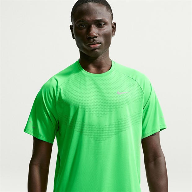 Green Spark - Nike - Mens Nike Stride Short Sleeve Performance T-Shirt