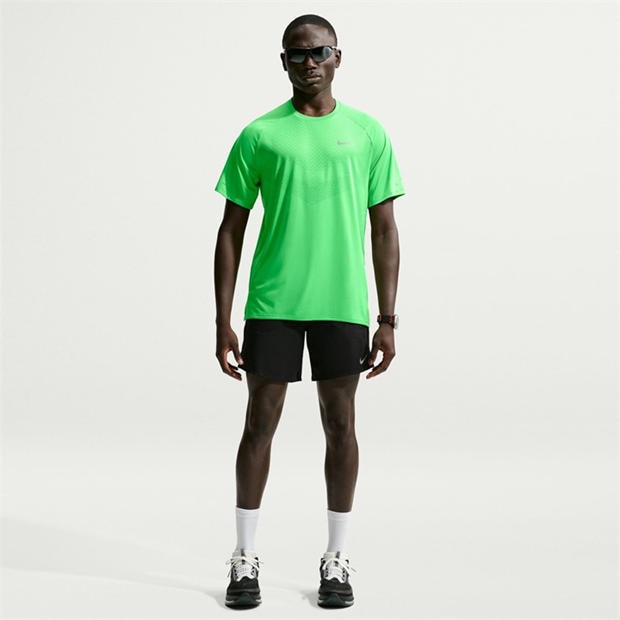 Green Spark - Nike - Mens Nike Stride Short Sleeve Performance T-Shirt