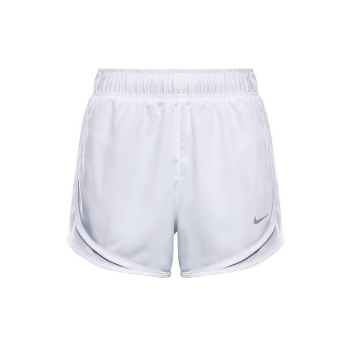 Nike Women's White Tempo Dri-Fit Mid-Rise Brief-Lined Running Shorts in Size 14, Sports Direct