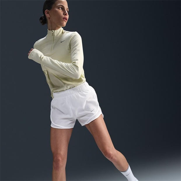 White - Nike - Tempo Women's Dri-FIT Mid-Rise Brief-Lined Running Shorts