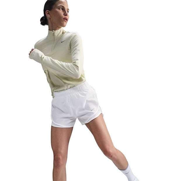 White - Nike - Tempo Women's Dri-FIT Mid-Rise Brief-Lined Running Shorts