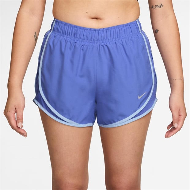 Sapphire/Blue - Nike - Tempo Women's Dri-FIT Mid-Rise Brief-Lined Running Shorts