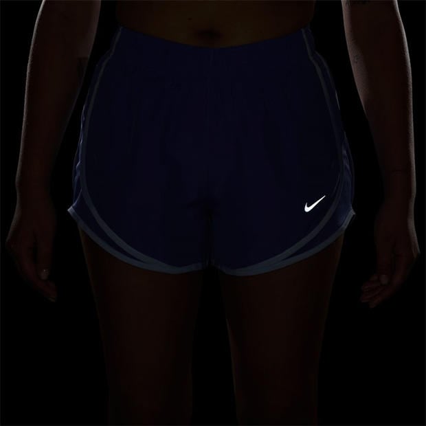 Sapphire/Blue - Nike - Tempo Women's Dri-FIT Mid-Rise Brief-Lined Running Shorts