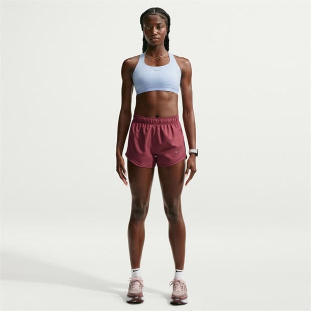 Pink Smoke - Nike - Tempo Women's Dri-FIT Mid-Rise Brief-Lined Running Shorts