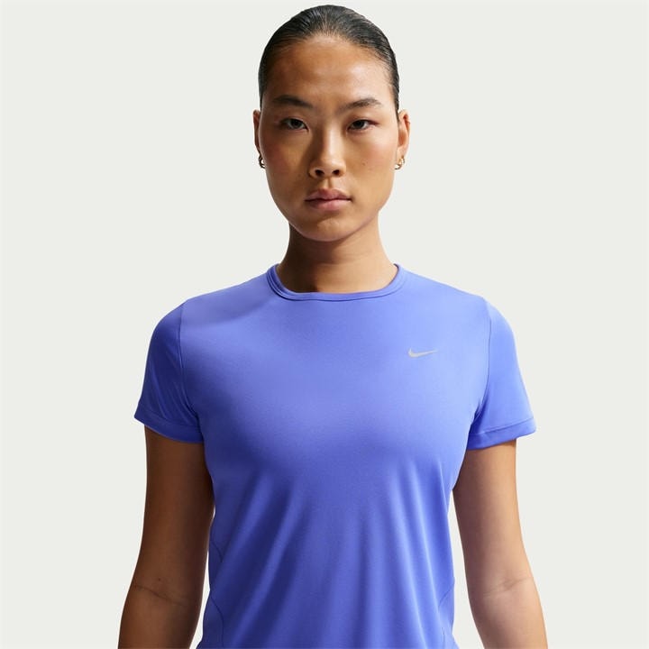 Nike Women's Blue Tempo Dri-Fit Short-Sleeve Running Top in Size 14, Sports Direct