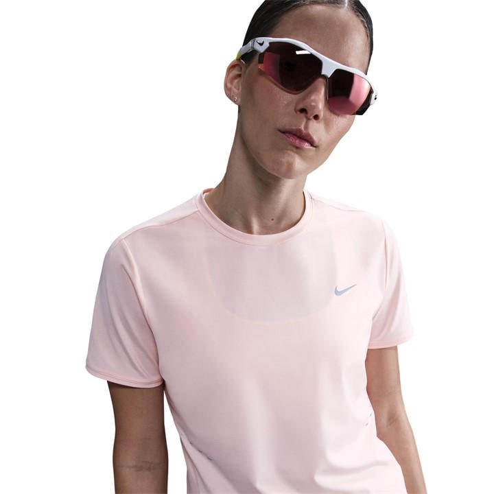 Nike Women's Pink Swift Dri-Fit Short-Sleeve Running Top in Size 14, Sports Direct