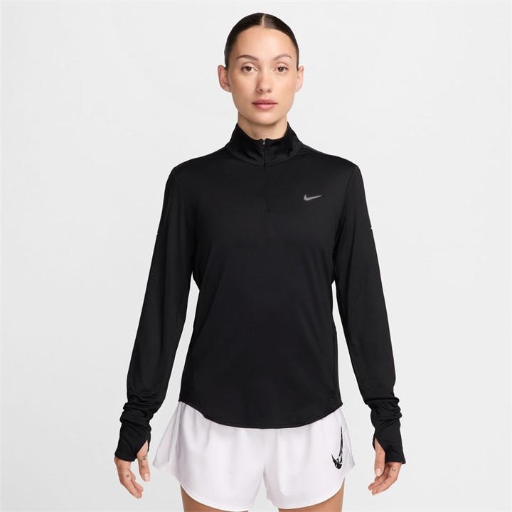 Nike Women's Black Swift 1/4-Zip Running Top in Size 16, Sports Direct