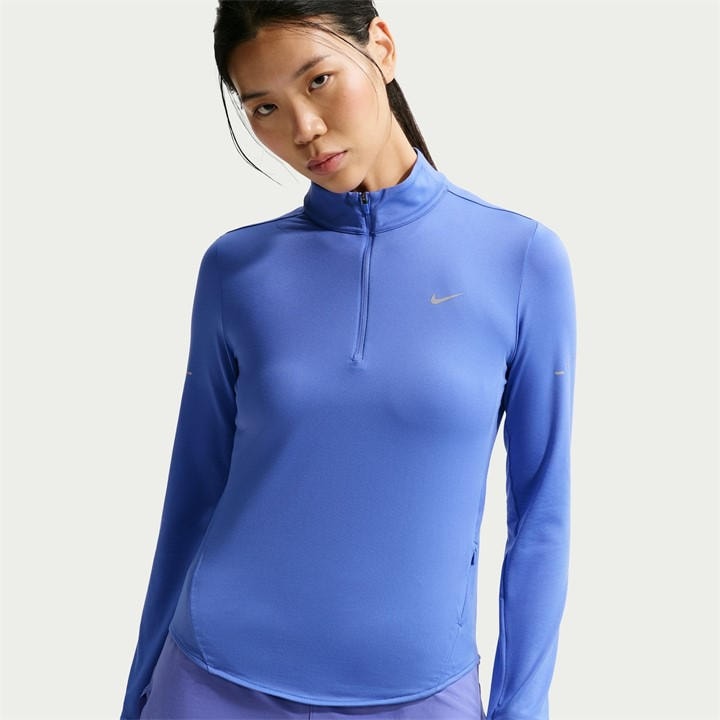 Nike Women's Blue Swift 1/4-Zip Running Top in Size 14, Sports Direct