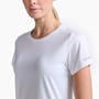 White/Silver - 2XU - Aero Womens Performance T Shirt